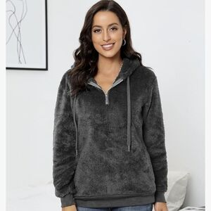 Grey teddy sweatshirt